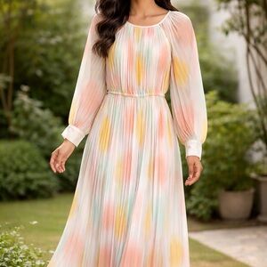 Gibson Latimer Multicolor Pleated Blouse